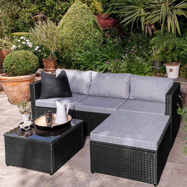 4 Seater Rattan Corner Sofa Set