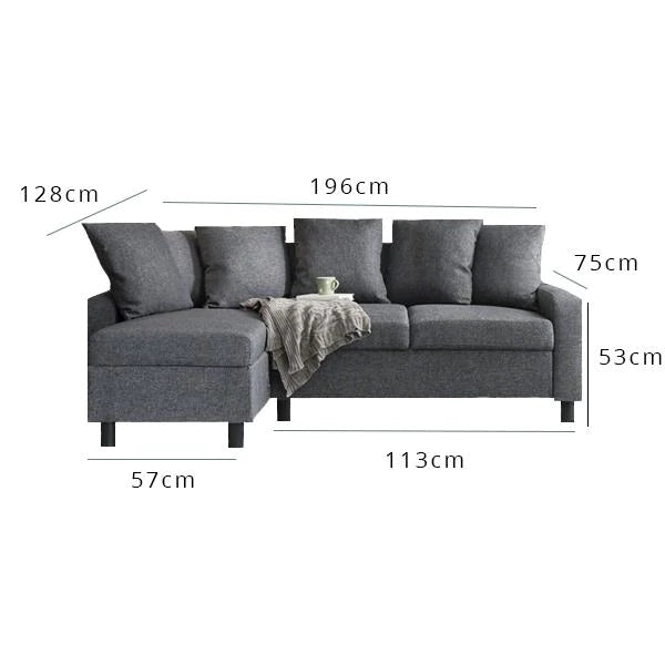 Susan Corner Sofa - Grey
